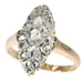 Ring 56 Victorian Marquise ring with rose cut diamonds 58 Facettes 21348-0037