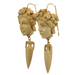 Antique lava cameos gold earrings 58 Facettes 7448