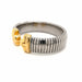 Bracelet Tubogas cuff bracelet in steel and gold Bulgari Parentesi 58 Facettes