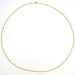 Yellow gold chain necklace with filed convict link 58 Facettes 12-147
