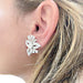Boucles d'oreilles Boucles d'oreilles, platine, diamants. 58 Facettes 32536