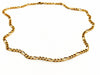 Necklace Figaro mesh necklace Yellow gold 58 Facettes 1523665CN