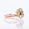 Bague 57 Bague 3 ors motifs floraux ancienne 58 Facettes 22-447B