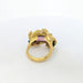 Ring Animal motif ring in yellow gold and tourmaline 58 Facettes 27300