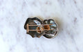 Brooch Vintage abstract brooch rose gold and silver 58 Facettes