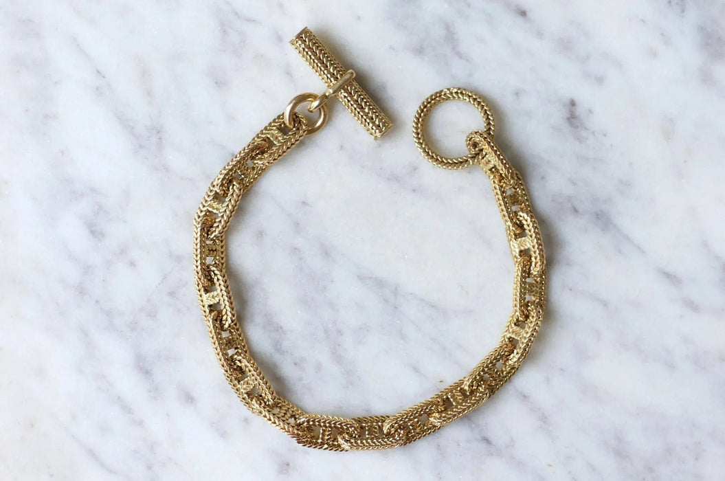 Bracelet Hermès - Bracelet or Chaîne d'ancre par Georges Lenfant 58 Facettes