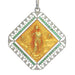 Pendant Art Deco pendant with diamonds and emeralds 58 Facettes 23191-0430