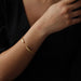 Bracelet Open and chiseled gold bangle bracelet 58 Facettes 21-789