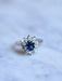 Sapphire and diamond engagement ring in white gold 58 Facettes
