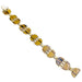Bracelet Vintage bracelet, yellow gold, tiger's eye. 58 Facettes 32318