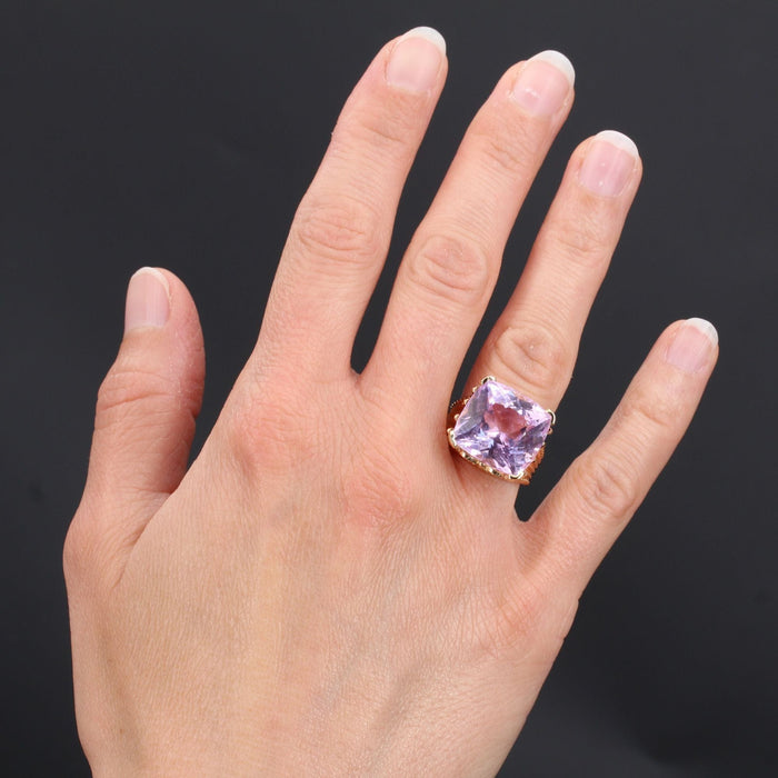 Bague 53 Bague ancienne vintage kunzite 58 Facettes 21-551