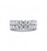 Ring 51 / White/Grey / 750‰ Gold Ring 51 Diamonds 58 Facettes 220001R