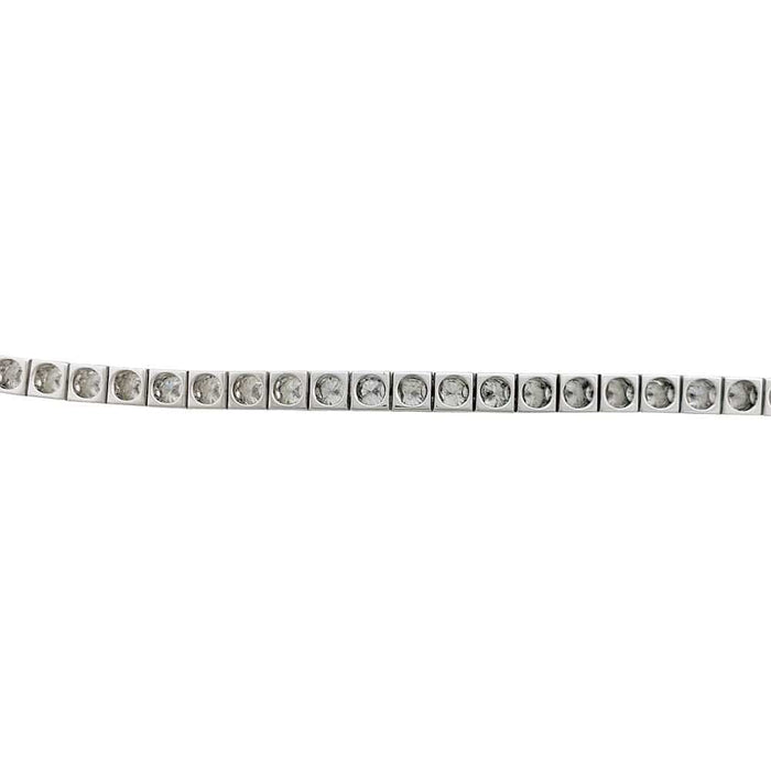 Bracelet Ligne tennis or blanc diamants. 58 Facettes 31289