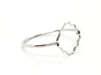 Bague 54 Bague Transparence Or blanc 58 Facettes 578927RV