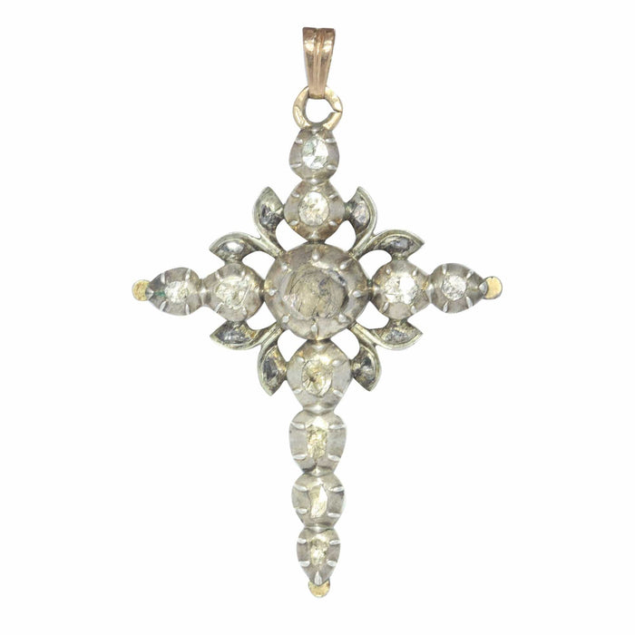 Pendentif Pendentif croix, diamant taille rose 58 Facettes 23054-0078