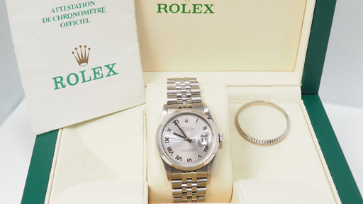 Rolex watch - DateJust watch 36mm steel 58 Facettes 32548