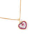Collier Collier coeur Rubis or jaune 58 Facettes 2801