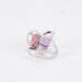 Ring Tourmaline and amethyst diamond engagement ring 58 Facettes 00011