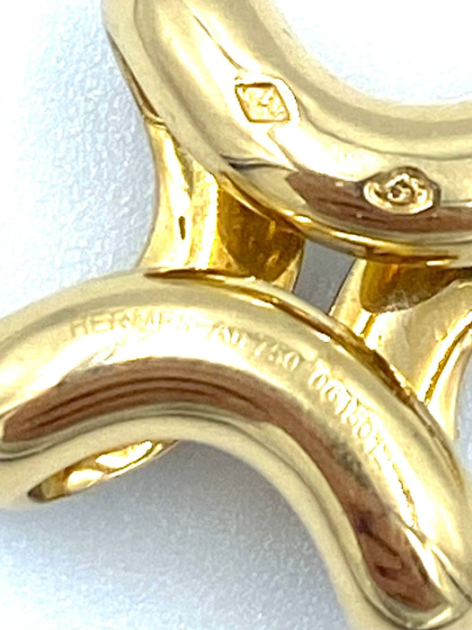 Collier HERMÈS. Collier Lima or jaune et diamants 58 Facettes