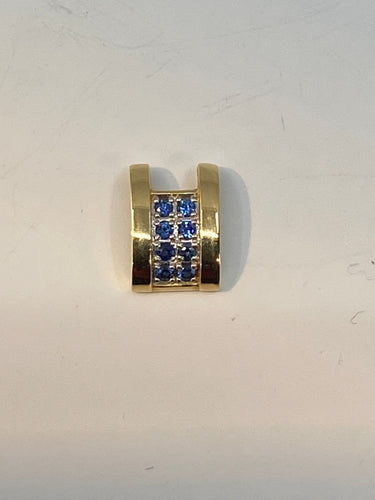 Pendentif Pendentif en or saphirs bleu roi 58 Facettes