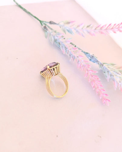 Bague Bague Améthyste rectangulaire 58 Facettes AB 1077