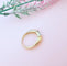 Bague 56 Bague Jonc Topaze bleue 58 Facettes AA 1589