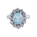 Ring Marguerite Ring Aquamarine and Diamonds 58 Facettes