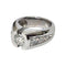 Bague 51 Bague or blanc diamants 58 Facettes 1-1174/13