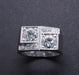 Ring 54 Art Deco Platinum Diamond Ring 58 Facettes 16205