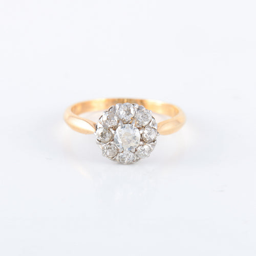 Bague Bague ancienne diamant or platine 58 Facettes