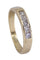 Bague 53 Demi alliance Or jaune Diamants 58 Facettes 080851