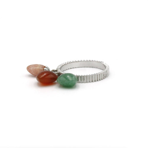 Bague Bague quartz agate aventurine 58 Facettes 230244R