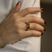 Ring 49 Chaumet - Vintage Citrine Ring Yellow Gold 58 Facettes