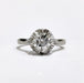 Ring 52 White gold diamond solitaire ring 58 Facettes TBU