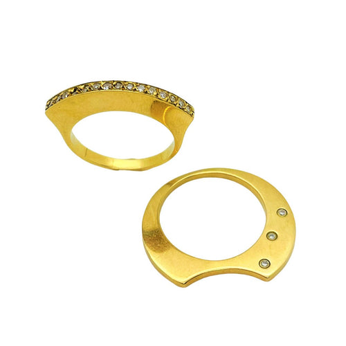 Bague 51 et 53 Ensemble de Bagues Or Diamants 58 Facettes 20400000586