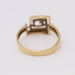 Ring 52 Square spiral ring in 18k gold 58 Facettes E360222F