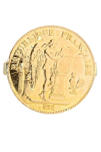 Bague BAGUE PIÈCE 20 FRANCS GÉNIE 58 Facettes 038891