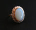 Bague 49 Bague opale cabochon et diamants 58 Facettes