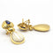 Boucles d'oreilles Boucles d'oreilles Or jaune Nacre Saphir 58 Facettes D360531FJ