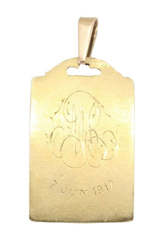 Pendentif MÉDAILLE VIERGE SIGNÉE H.DROPSY 58 Facettes 054231