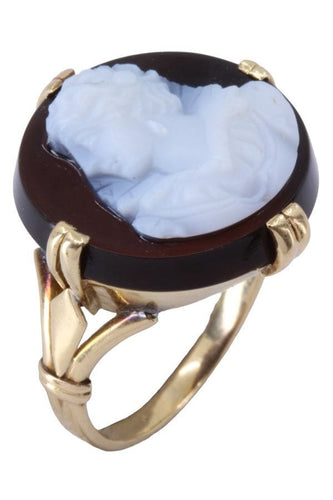 Bague Bague Camée cornaline 58 Facettes 074701
