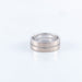 Ring 57 Dinh Van Seventies medium model ring in white gold 58 Facettes