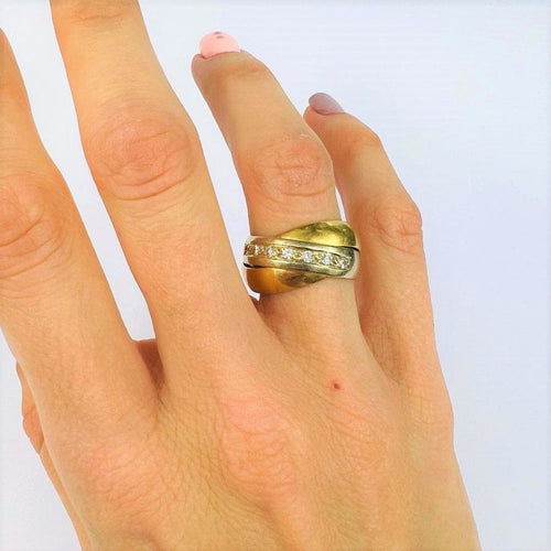 Bague 53.5 Bague 3 Ors & diamants 58 Facettes 20400000541