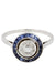 Ring ART-DECO SAPPHIRE AND DIAMOND RING 58 Facettes 044631
