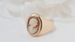 Bague Bague jonc en or rose et camée 58 Facettes 31802
