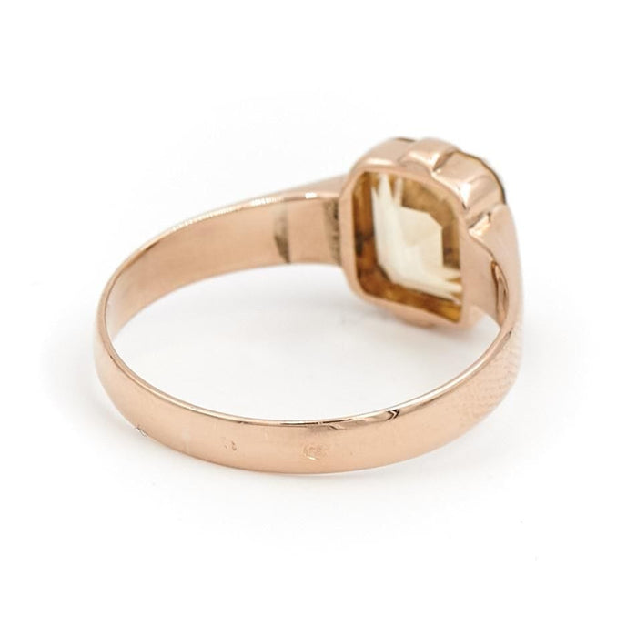 Bague 57 Bague Or rose Citrine 58 Facettes 1752242CN