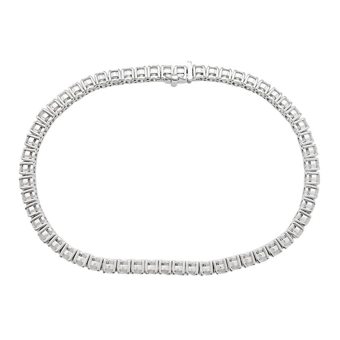 Bracelet Ligne tennis or blanc diamants. 58 Facettes 30863