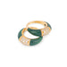 Bague Van Cleef & Arpels, bague modèle Philippine en or jaune Chrysoprase 58 Facettes 1