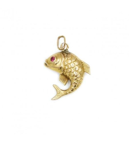 Pendentif 1.8 x 1.5 cm / Jaune / Or 750 Pendentif Charm's Rubis 58 Facettes 220168R