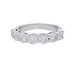 Bague 52 Alliance demi-tour or blanc, diamants. 58 Facettes 32217